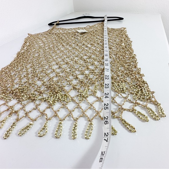 Free People Top it Off Tunic in Gold size M/L NWT - Picture 10 of 14